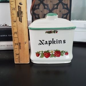 Vintage Dining - Vintage Antique Strawberry Napkin Holder Japan Vintage Dining - Vintage Antique Strawberry Napkin Holder Japan